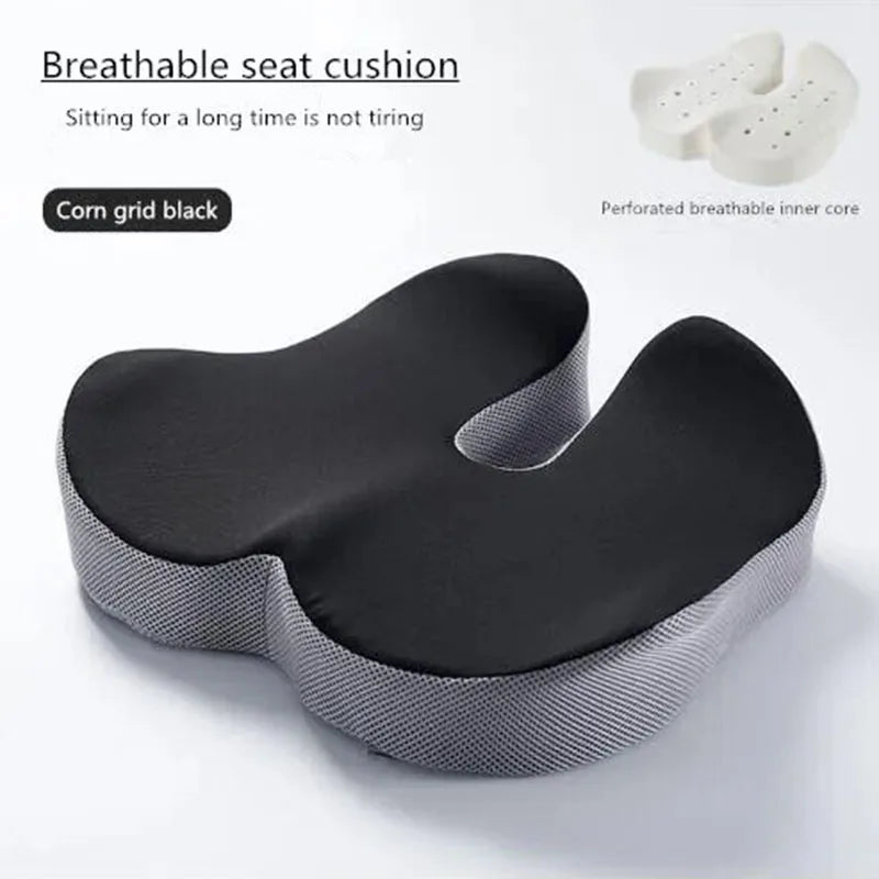 Zeby Rebound Memory Foam Office Chair Cushion - Orthopedic Comfort for Women, Tailbone Relief & Beautiful Buttocks Support