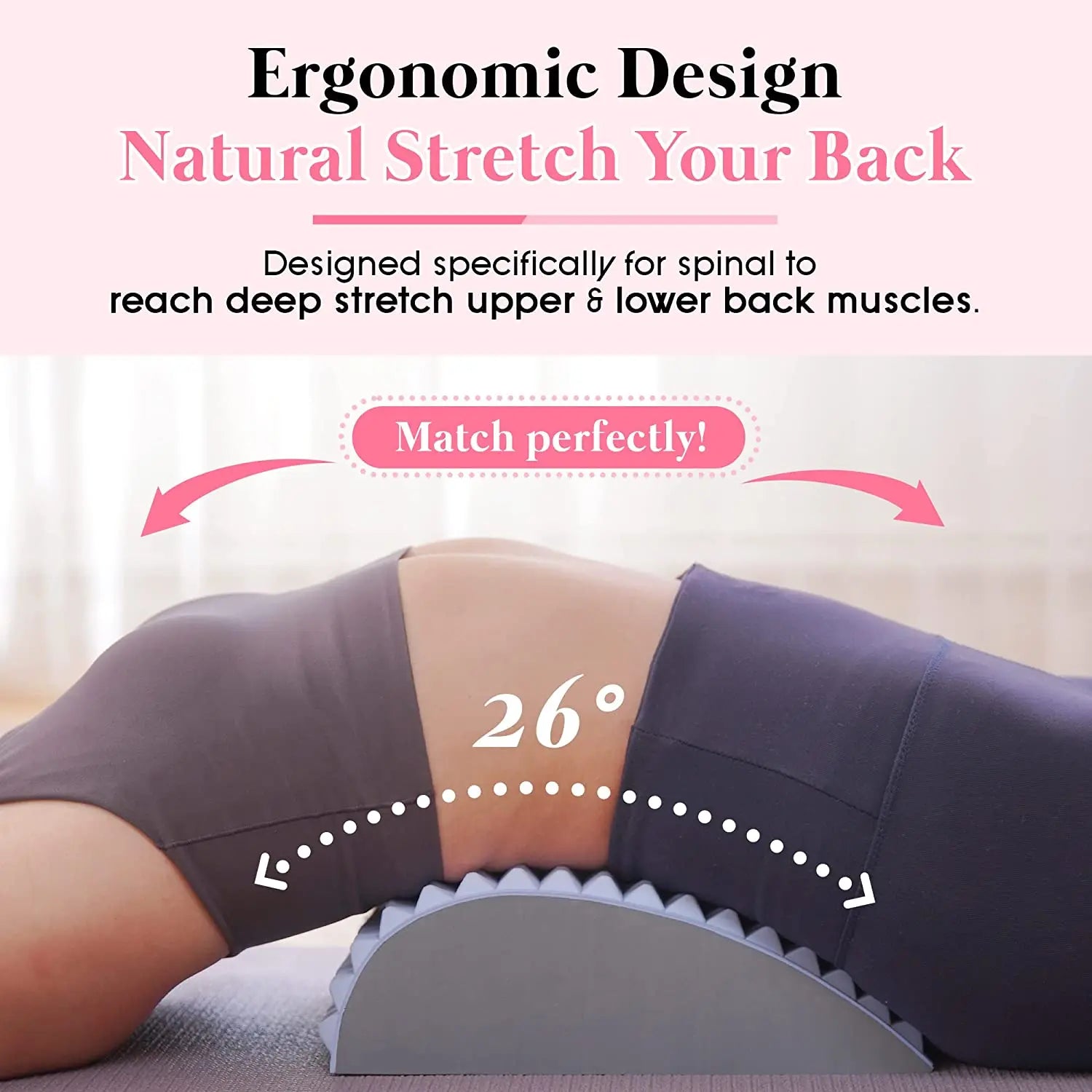 Lower Back Pain Relief Treatment Stretcher Back Stretcher Pillow Chronic Lumbar Support Herniated Disc Posture Corrector Pillow