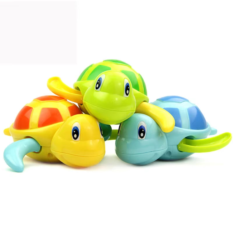 Cute Swimming Turtle Bath Toy - Classic Clockwork Tortoise for Kids - Fun Water Play for Toddlers at Pool & Beach