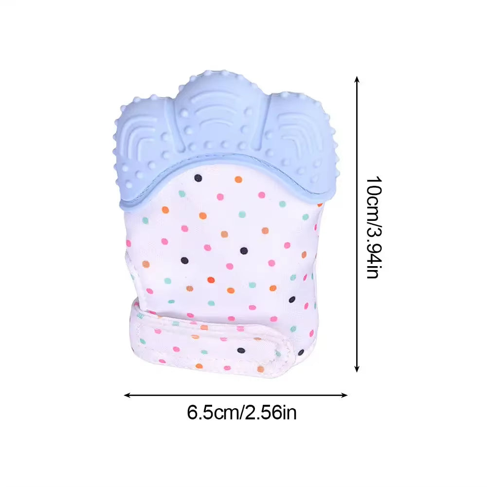 Teething Gloves for Babies - Durable Chewable Mittens for Newborns - Essential Dental Care Teether Toys