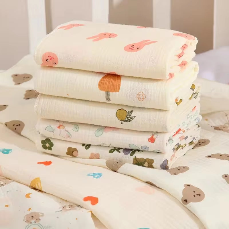  Baby Receive Blanket for Newborn Cotton Muslin Swaddle Blanket