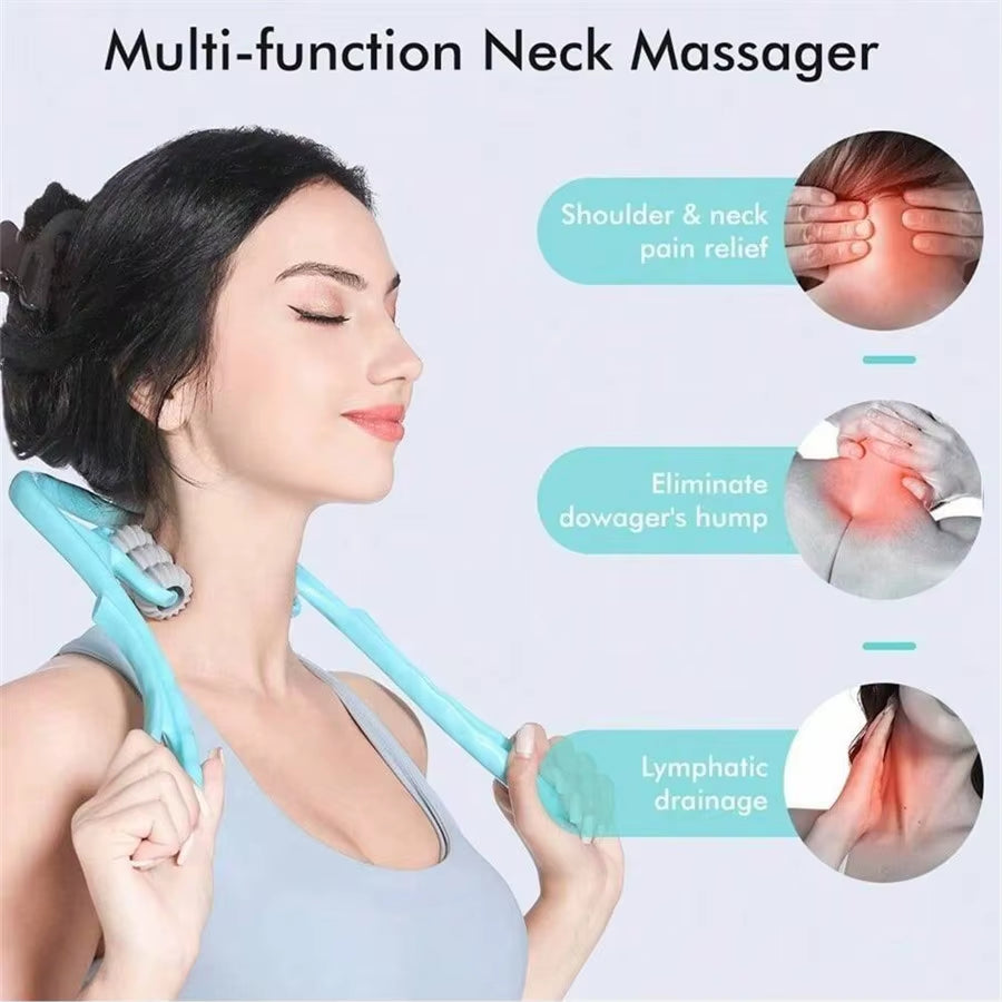 Ultimate Portable Neck Massager - Versatile Roller for Relaxation of Neck, Back, Arms, and Legs!