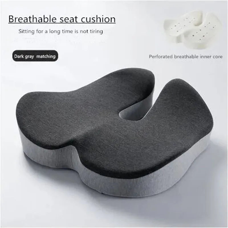 Zeby Rebound Memory Foam Office Chair Cushion - Orthopedic Comfort for Women, Tailbone Relief & Beautiful Buttocks Support