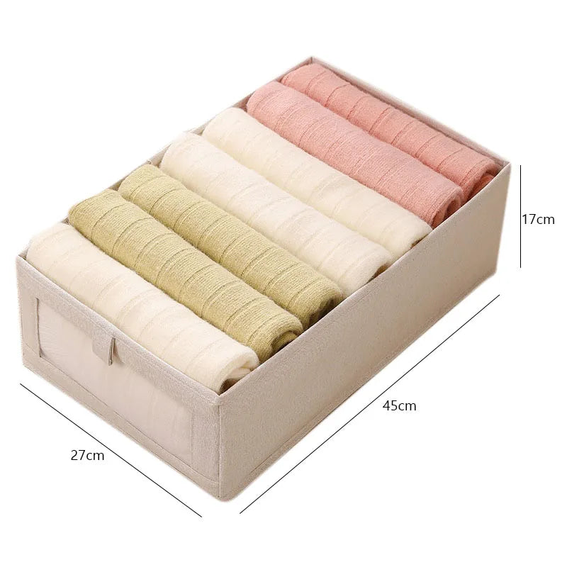 Stylish Visible Wardrobe Storage Organizer - Perfect Drawer Box for T-Shirts, Jeans, Underwear, and Pants