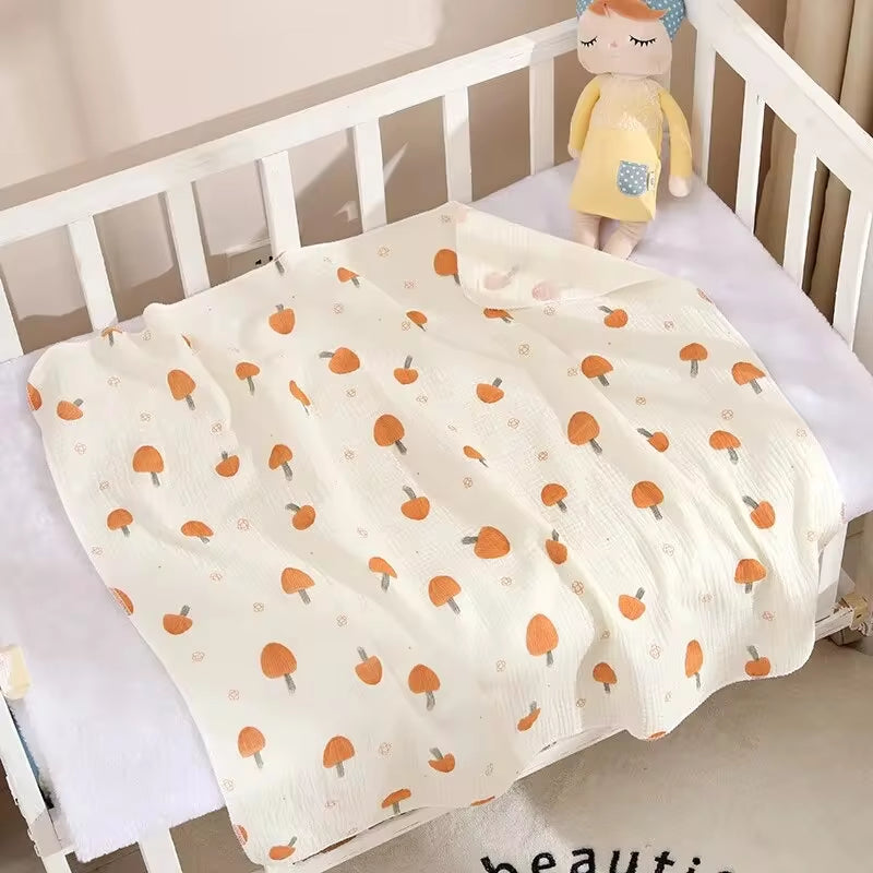  Baby Receive Blanket for Newborn Cotton Muslin Swaddle Blanket