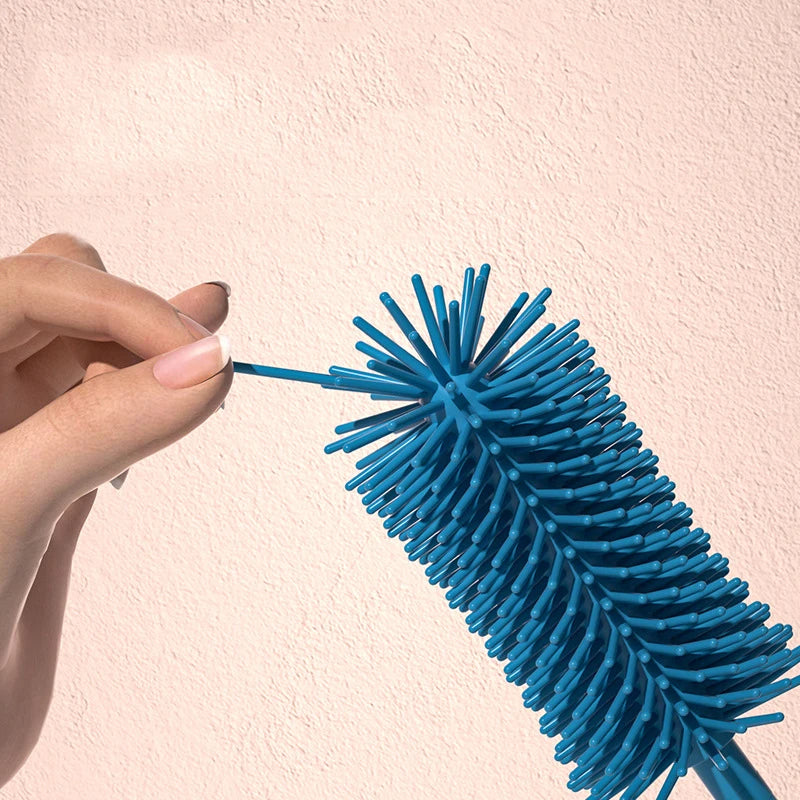 360° Rotating Silicone Bottle Cleaning Brush Set - Perfect for Baby Bottles, Pacifiers, and Nipples (1/2/3 Pcs)