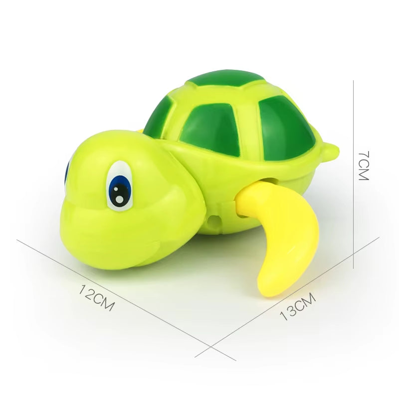 Cute Swimming Turtle Bath Toy - Classic Clockwork Tortoise for Kids - Fun Water Play for Toddlers at Pool & Beach