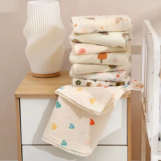  Baby Receive Blanket for Newborn Cotton Muslin Swaddle Blanket