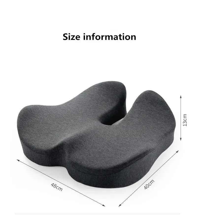 Zeby Rebound Memory Foam Office Chair Cushion - Orthopedic Comfort for Women, Tailbone Relief & Beautiful Buttocks Support